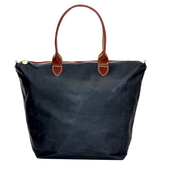 Clare V Handbags - Clare V Black Leather Overnighter Tote Bag